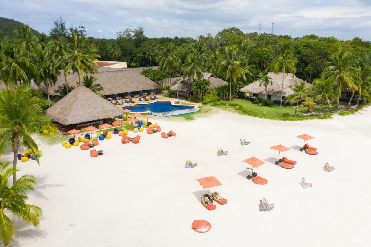 Oceanica Resort Panglao, Bohol Εξωτερικό φωτογραφία Aerial view of the beach at the resort